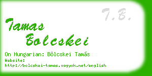 tamas bolcskei business card