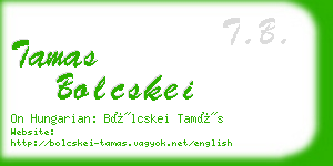 tamas bolcskei business card